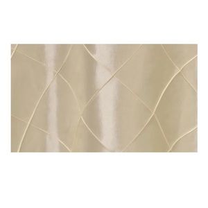 COPY - Taffeta pintucked ivory tablecloth 120 in. Round